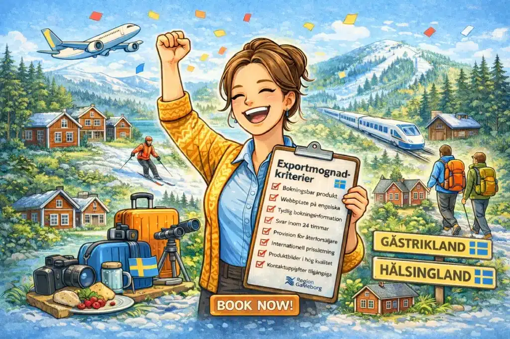 Vi har glädjen att berätta att Destination Hälsingland har fått uppdraget att arbeta med Travel Trade för hela Region Gävleborg.